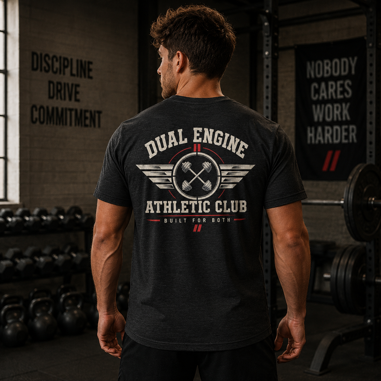 DUAL ENGINE — IRON CLUB TEE