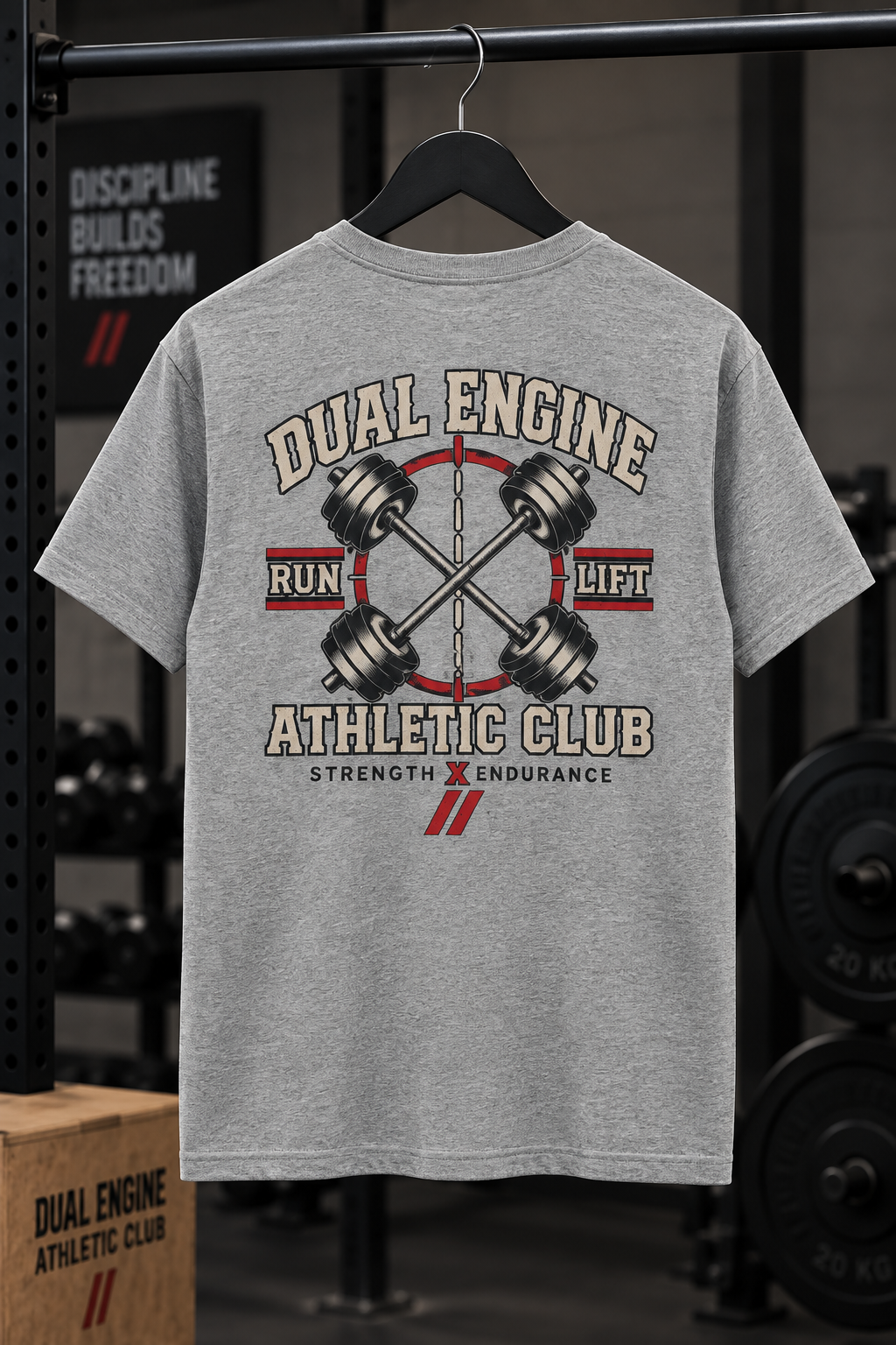 DUAL ENGINE — RUN // LIFT TEE