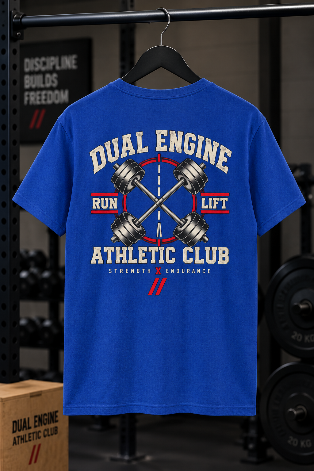 DUAL ENGINE — RUN // LIFT TEE