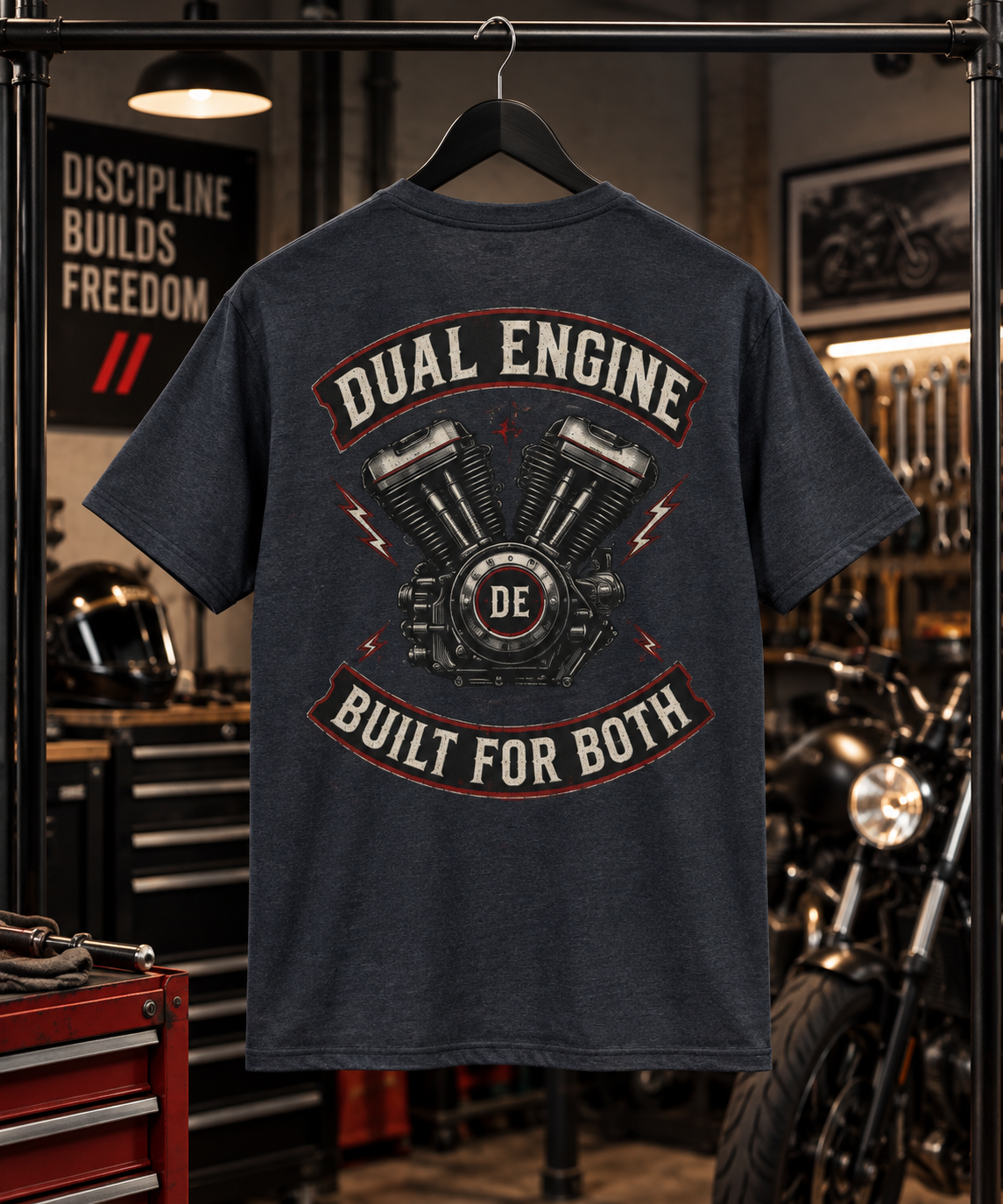 DUAL ENGINE — V-TWIN TEE