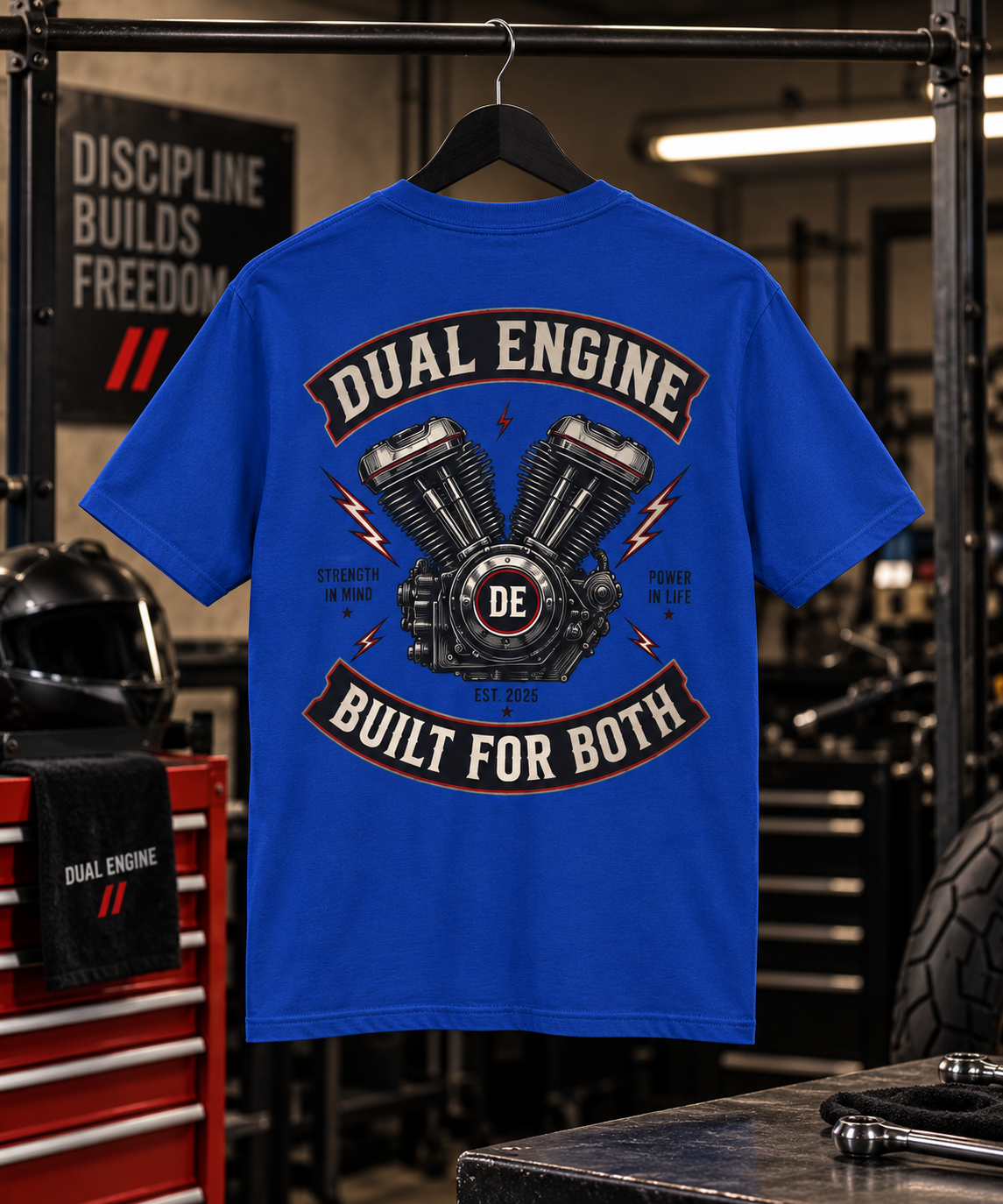 DUAL ENGINE — V-TWIN TEE